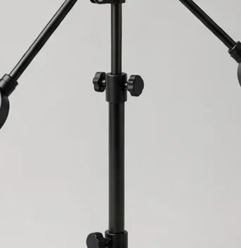 Detail view of the MicroHub BoomArm Pro Double-Arm Boom Stand