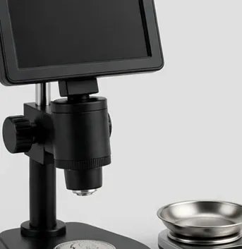 Detail view of the MicroHub CoinView 7" Coin Microscope with Precision Scale