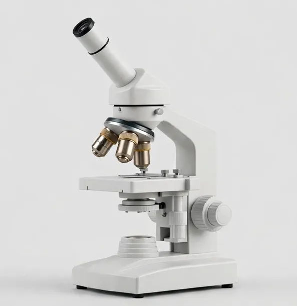 MicroHub LabMono 40x–1000x Compound Microscope — Honest student compound microscope: glass optics, LED illumination, metal frame