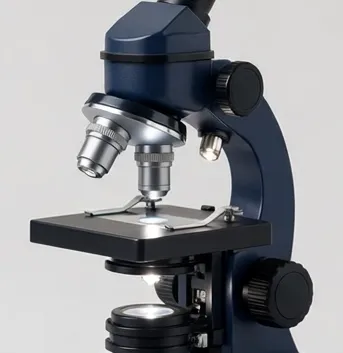 Detail view of the MicroHub STEMLab Duo Dual-Light Student Microscope