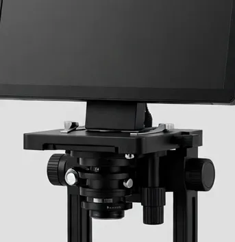 Detail view of the MicroHub ViewPro 10.1" LCD Digital Microscope