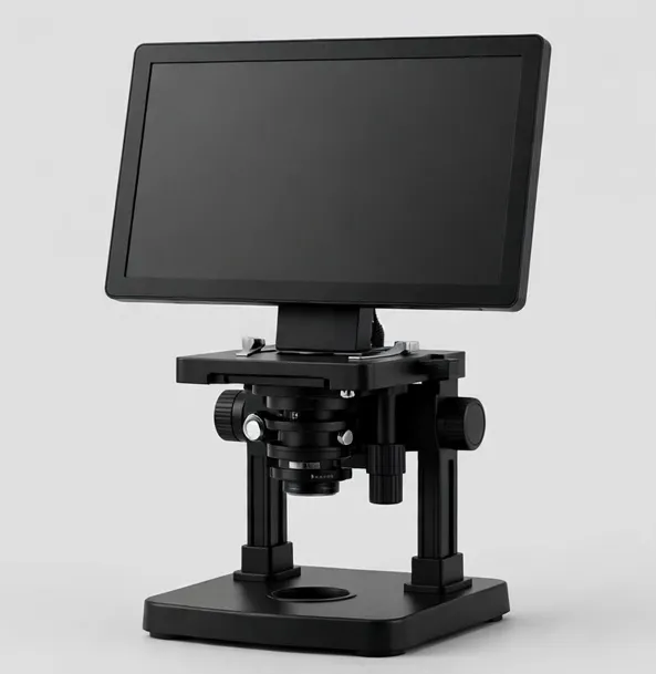 MicroHub ViewPro 10.1" LCD Digital Microscope — Big-screen 10.1-inch microscope with HDMI output for teaching and shared viewing